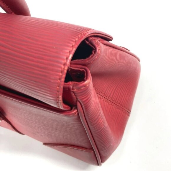 LOUIS VUITTON M5887E Epi Segur PM flap Hand Bag Epi Leather Castilian Red - Picture 12 of 16